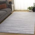thumbnail image 1 of Safavieh Ebony Hallam Geometric Striped Area Rug, Gray/Ivory, 4' x 6', 1 of 10