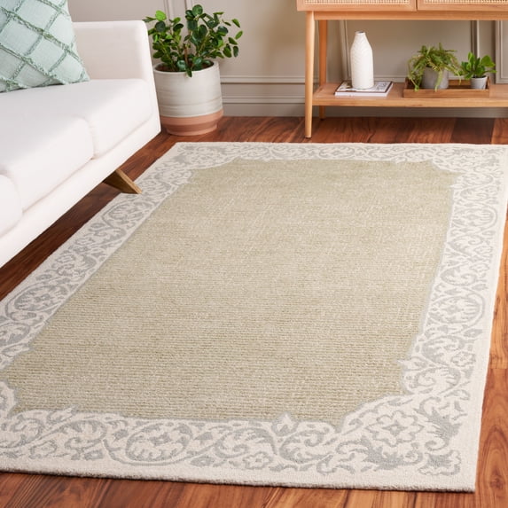 Safavieh Ebony Lena Bordered Area Rug, Beige/Green, 4' x 6'