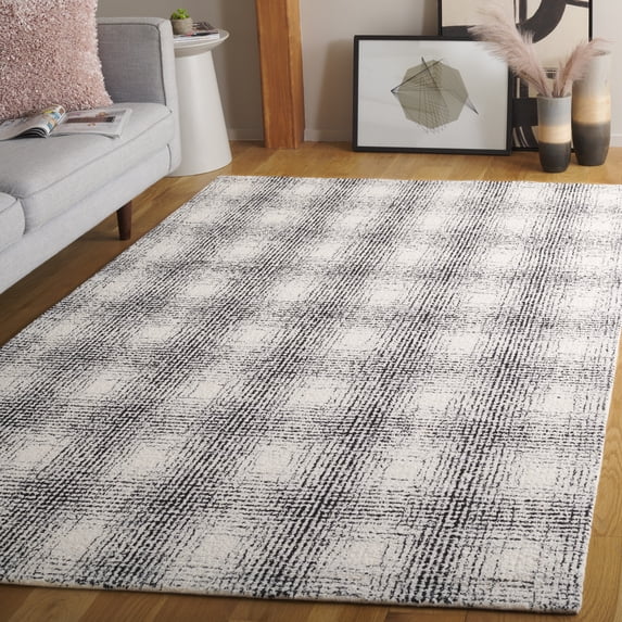 Safavieh Ebony Newton Checkered Area Rug, Ivory/Black, 5' x 8'