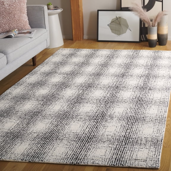 Safavieh Ebony Newton Checkered Area Rug, Ivory/Black, 5' x 8'