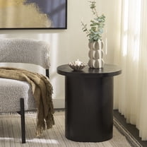 Safavieh Ekon Modern Wood Oval End Table, Black