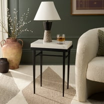 Safavieh Eldin Modern Metal End Table, Cream / Black