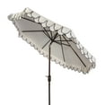thumbnail image 1 of Safavieh Elegant 9' Market Auto Tilt Patio Umbrella, White/Black, 1 of 7