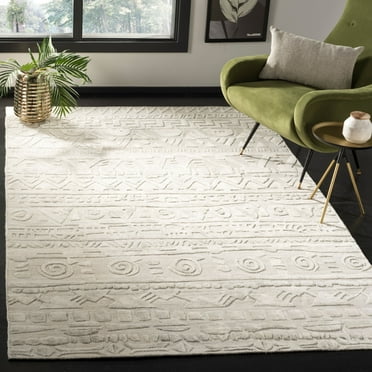 Safavieh  Elements Debbi Modern Viscose Rug Ivory 6'  x  9' 6' x 9'