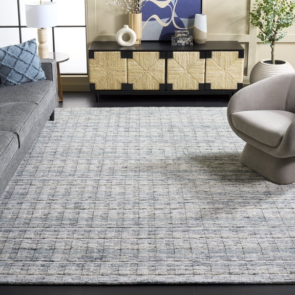 Safavieh Elements Fallon Striped Area Rug, Light Gray/Teal, 8' x 10'