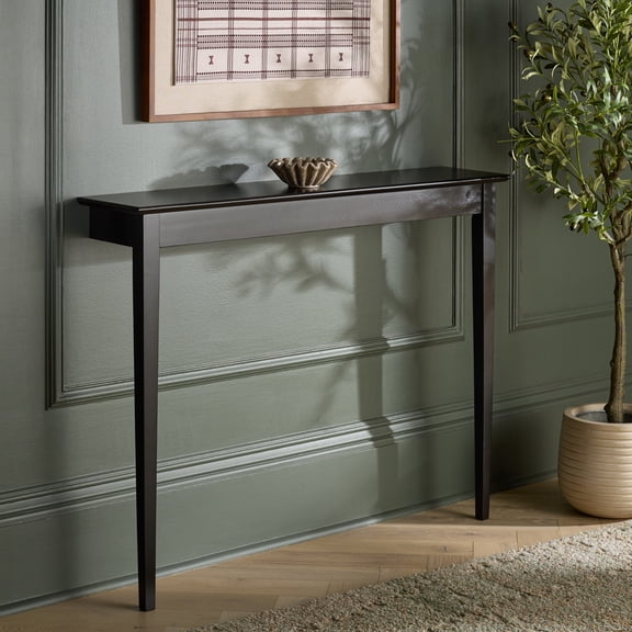 Safavieh Entil Traditional 2 Leg Wood Console Table, Black