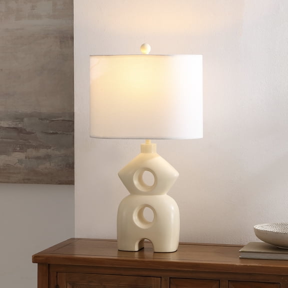 Safavieh Era 9" Bohemian Resin Table Lamp, Creme
