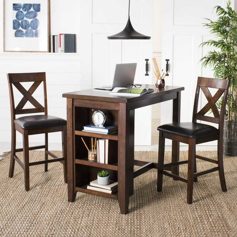 Safavieh Everest Solid Contemporary Glam 3 Piece Pub Set Walmart