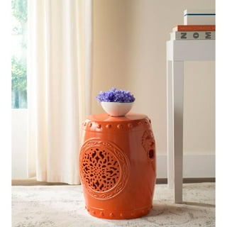 Safavieh FLOWER DRUM GARDEN STOOL, ACS4532D