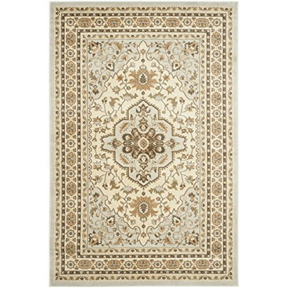Safavieh FLR130 Florenteen Polypropelene Pile Area Rug-Finish:Grey/Ivory,Shape:Small Rectangle,Size:5'L x 3'W