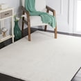 thumbnail image 1 of Safavieh Faux Rabbit Fur David Solid Machine Washable Slip Resistant Area Rug, Off White, 2' x 3', 1 of 12