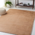 thumbnail image 1 of Safavieh Faux Rabbit Fur David Solid Machine Washable Slip Resistant Area Rug, Beige, 5' x 7', 1 of 12