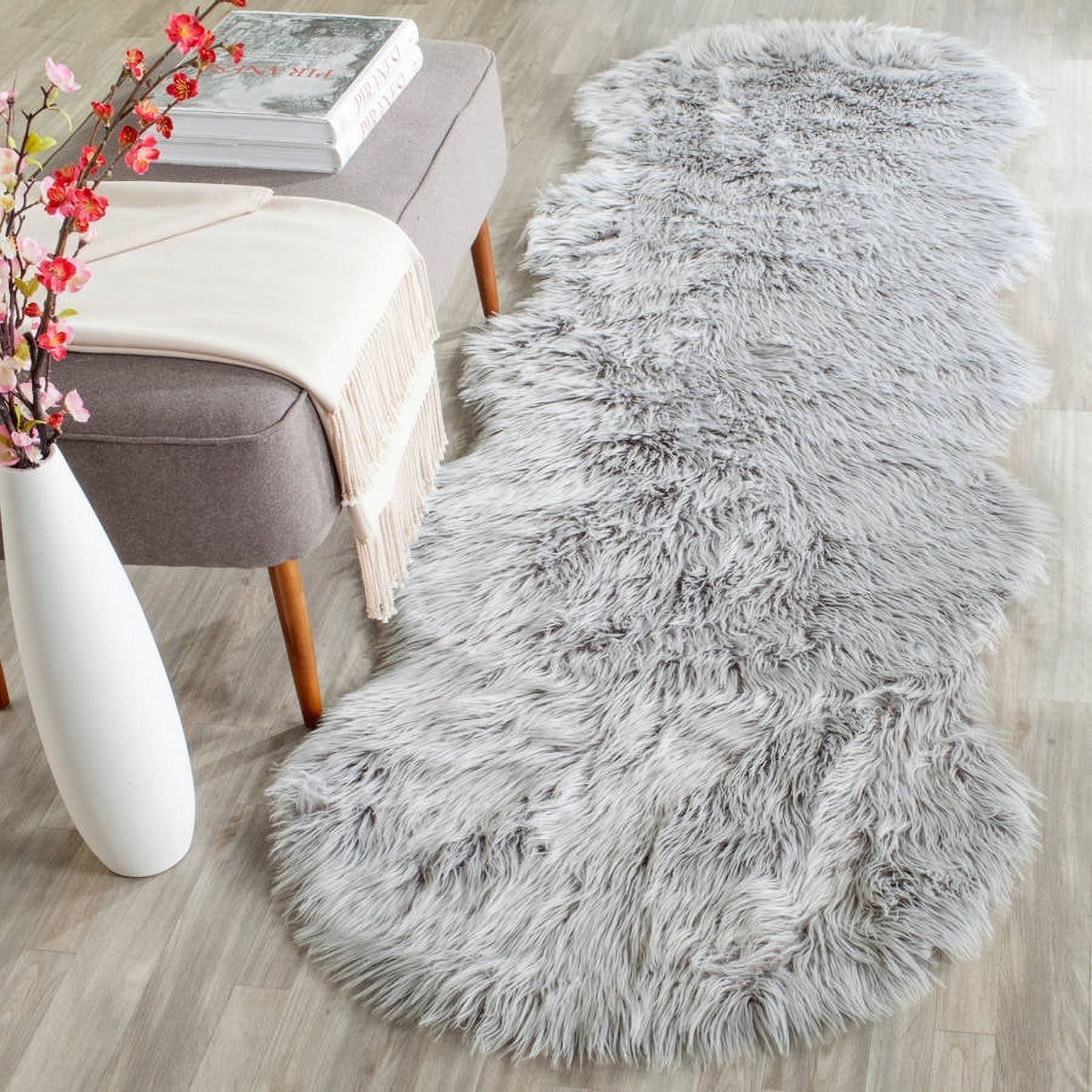 Safavieh Faux Sheep Skin Lucius Faux Sheep Skin Area Rug or Runner