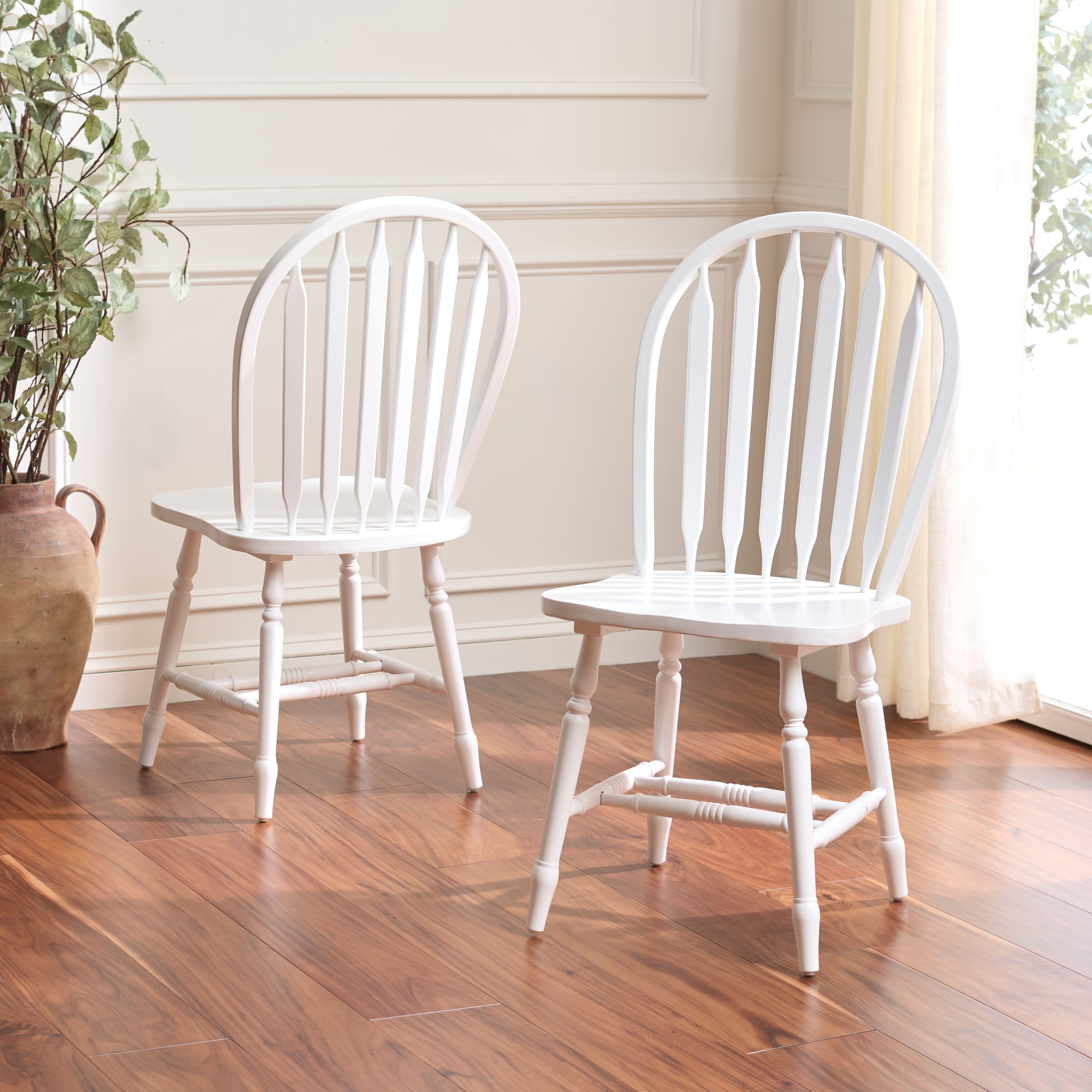 Safavieh Fazel Wood Dining Chairs, White (Set of 2)