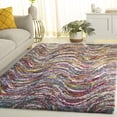 thumbnail image 1 of Safavieh Fiesta Jeremy Chevron Shag Area Rug, Multi, 8' x 10', 1 of 11