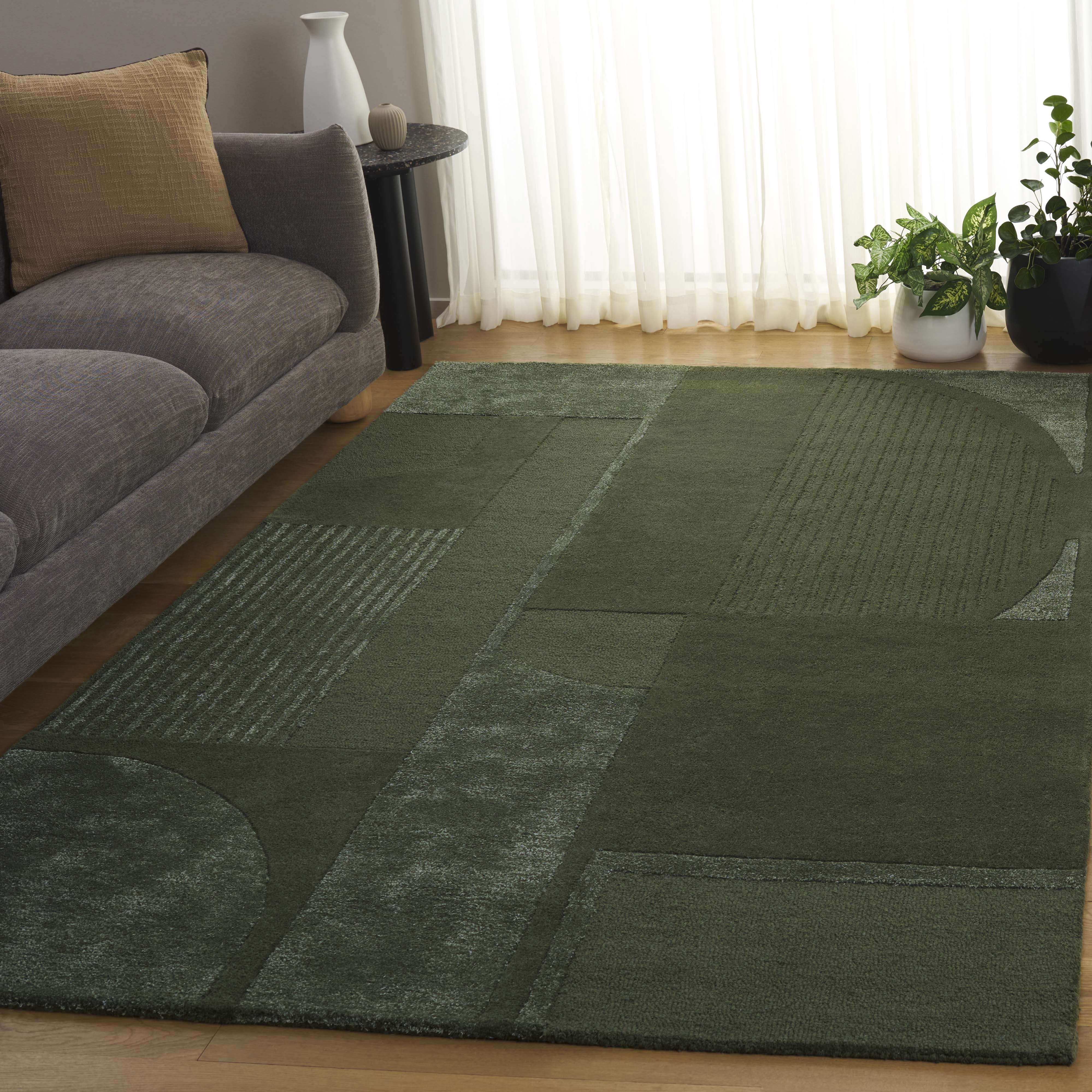 Safavieh Fifth Avenue Einri Geometric Area Rug, Green, 5' x 8'