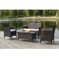 thumbnail image 1 of Safavieh Figueroa Outdoor Contemporary 4 Piece Set with Cushion, 1 of 15