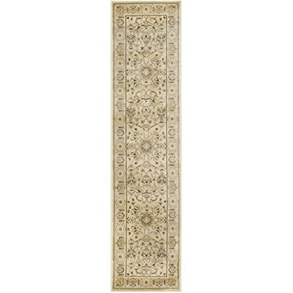 Safavieh Florenteen 2' X 10' Power Loomed Rug in Ivory and Gray
