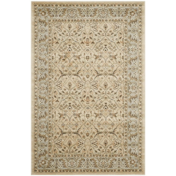 Safavieh Florenteen 4' X 6' Power Loomed Rug in Ivory and Gray
