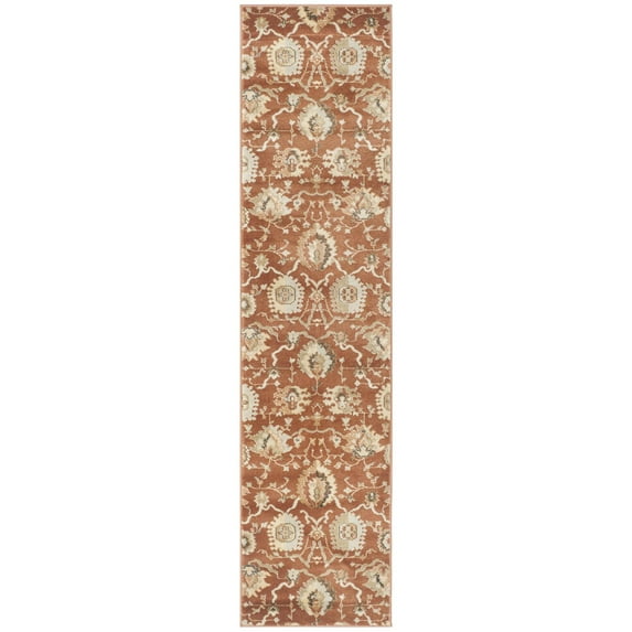 Safavieh Florenteen Denine Traditional Oriental Rug Rust/Ivory 2' x 8' Runner 8' Runner Runner, Indoor Living Room, Bedroom Runner
