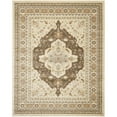 thumbnail image 1 of Traditional Rug - Florenteen Polypropelene Pile -Ivory/Brown-Color:Ivory/Brown,Design:Traditional,Shape:Large Rectangle,Size:8' x 10', 1 of 2