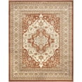 thumbnail image 1 of Traditional Rug - Florenteen Polypropelene Pile -Rust/Ivory-Color:Rust/Ivory,Design:Traditional,Shape:Large Rectangle,Size:8' x 10', 1 of 2