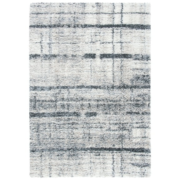 Safavieh  Fontana Shag Fritz Modern Abstract 2-inch Thick Rug 3'  x  5' 3' x 5',8' Round Indoor,Shag Rectangle