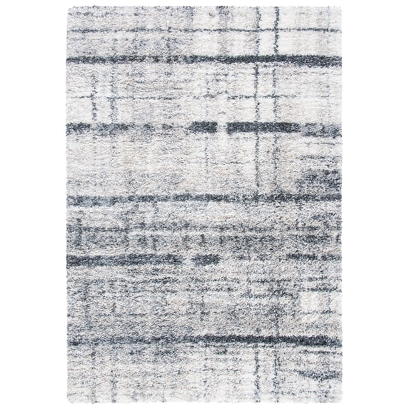 Safavieh Fontana Shag Fritz Modern Abstract 2-inch Thick Rug 6'7" x 9' 6' x 9', 8' Round Indoor, Shag Rectangle