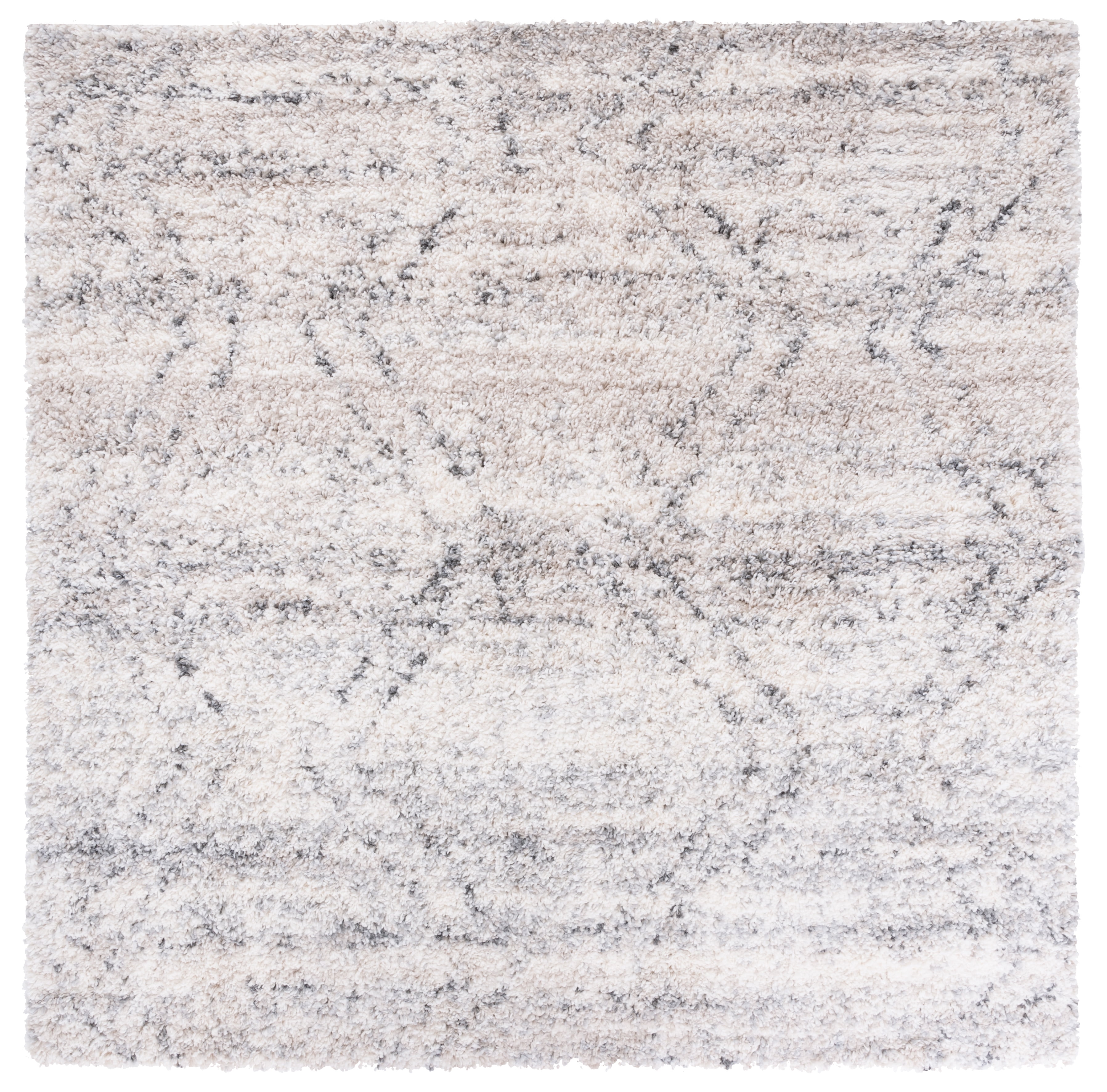 Safavieh Fontana Shag Nisa Modern 2-inch Thick Rug 5' 5' Square Indoor ...