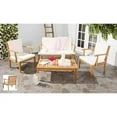 thumbnail image 1 of Safavieh Fresno 4-Piece Outdoor Living Set, Multiple Colors, 1 of 7