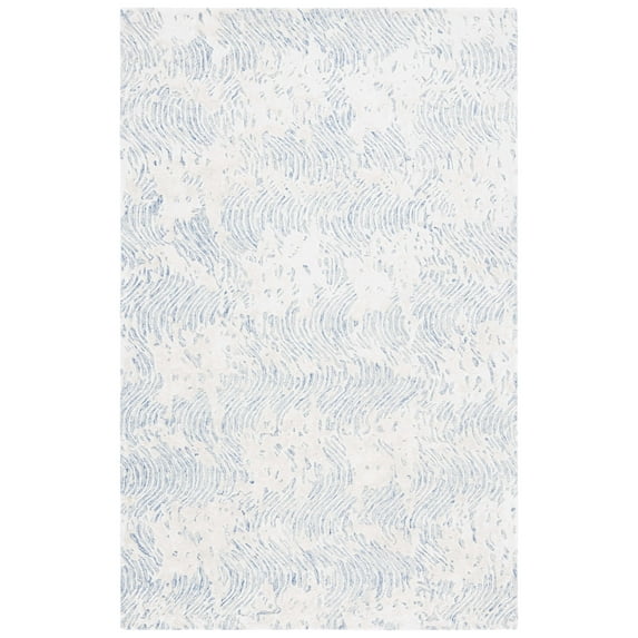 SAFAVIEH Glamour Tashi Abstract Area Rug, Blue/Ivory, 8' x 10'