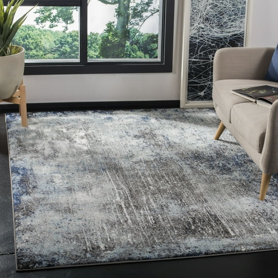 Safavieh Galaxy Addison Abstract Area Rug, Charcoal/Blue, 9' x 12'