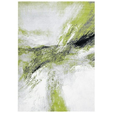 Safavieh  Galaxy Consuela Modern Abstract Rug Grey/Green 9'  x  12' 9' x 12' Indoor Living Room,Bedroom,Dining Room Rectangle