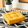 thumbnail image 1 of Safavieh Gardenia 18" x 18" Solid Square Tufted Floor Pillow, 1 of 4