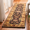 thumbnail image 1 of Safavieh Golden Jaipur Dreda Bordered Wool Runner Rug, Black/Gold, 2'3" x 10', 1 of 9