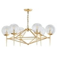 thumbnail image 1 of Safavieh Greyor 34 in. Dia. Modern Glam Chandelier, Gold, 1 of 6