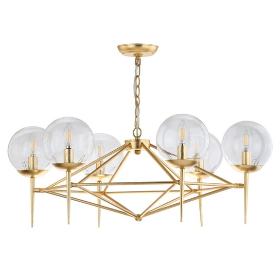 Safavieh Greyor 34 in. Dia. Modern Glam Chandelier, Gold