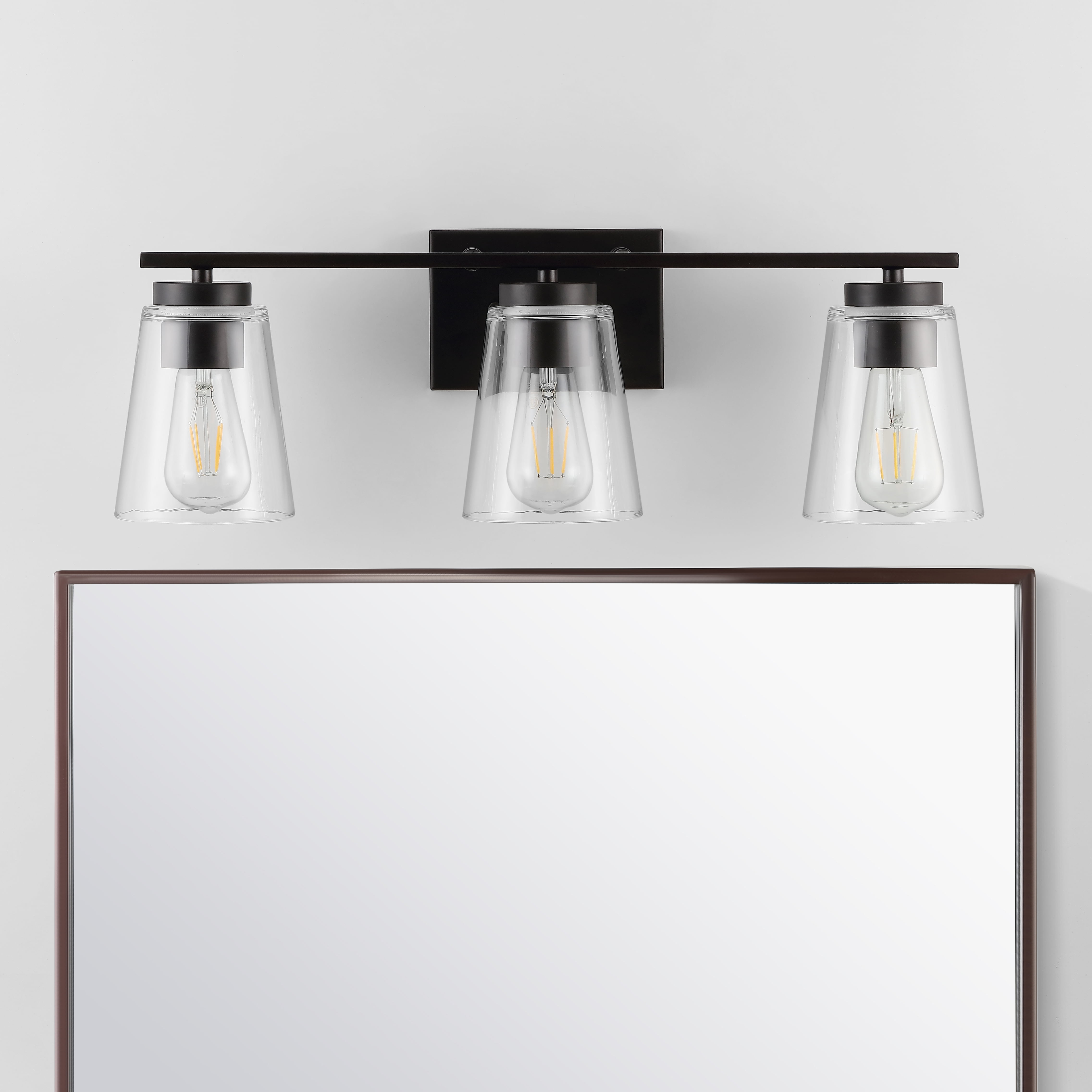Asjia 25" Bronze Dimmable Industrial Chic Wall Sconce