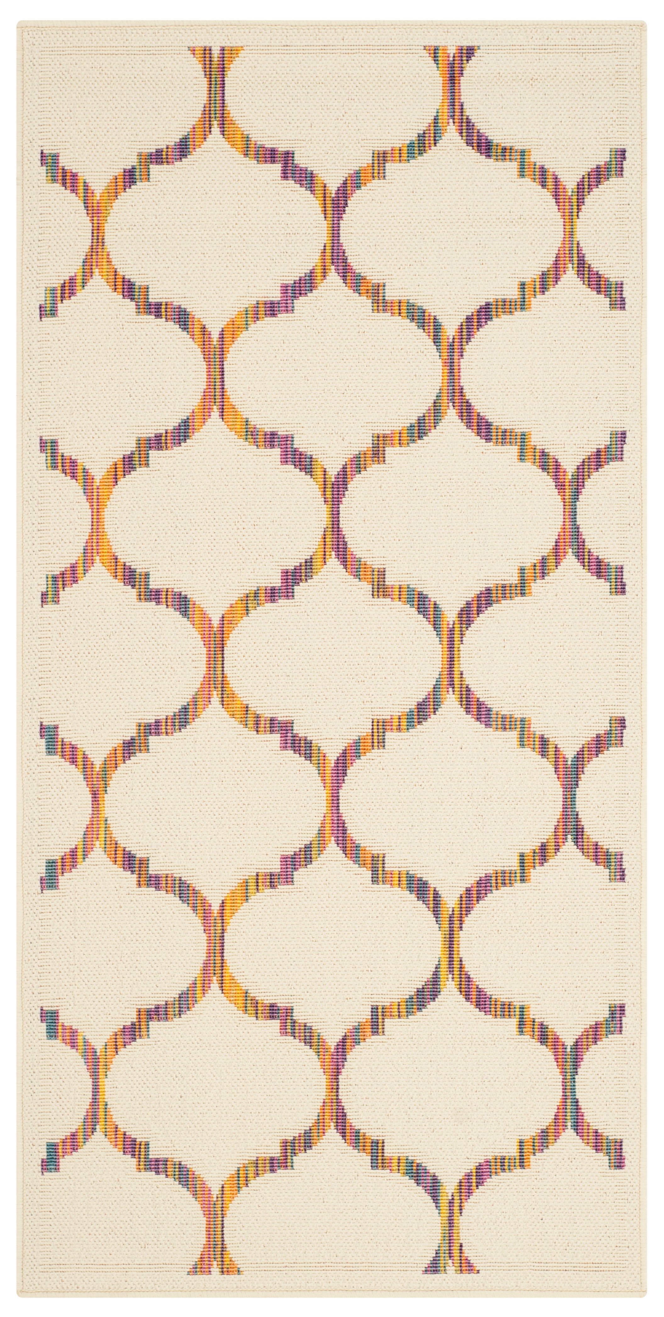 Safavieh Havana Bryon Geometric Indoor/Outdoor Area Rug, Natural/Multi, 4' x 5'7"