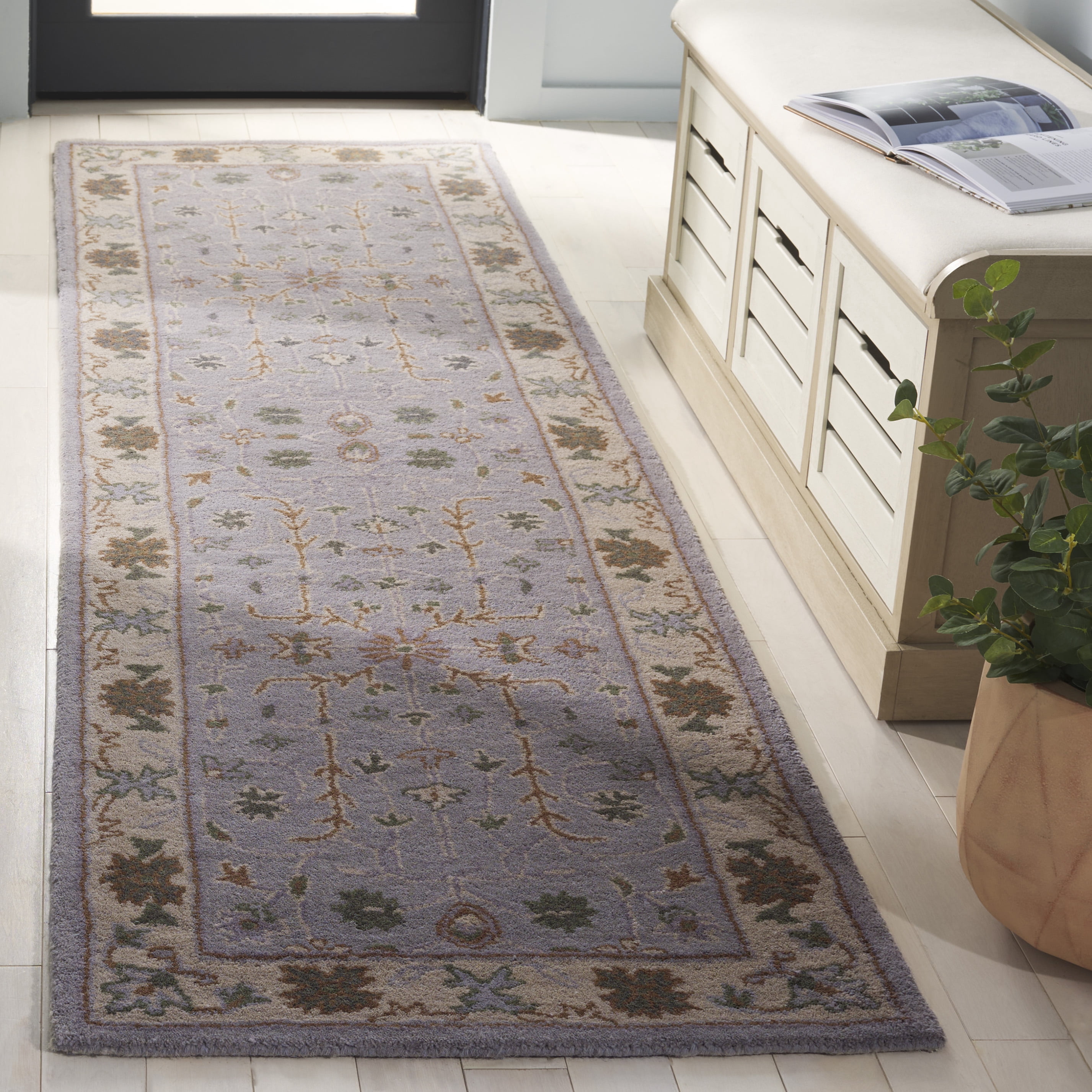 Safavieh Heritage Barrfind Oriental Wool Runner Rug, Green/Beige, 2'3" x 8'