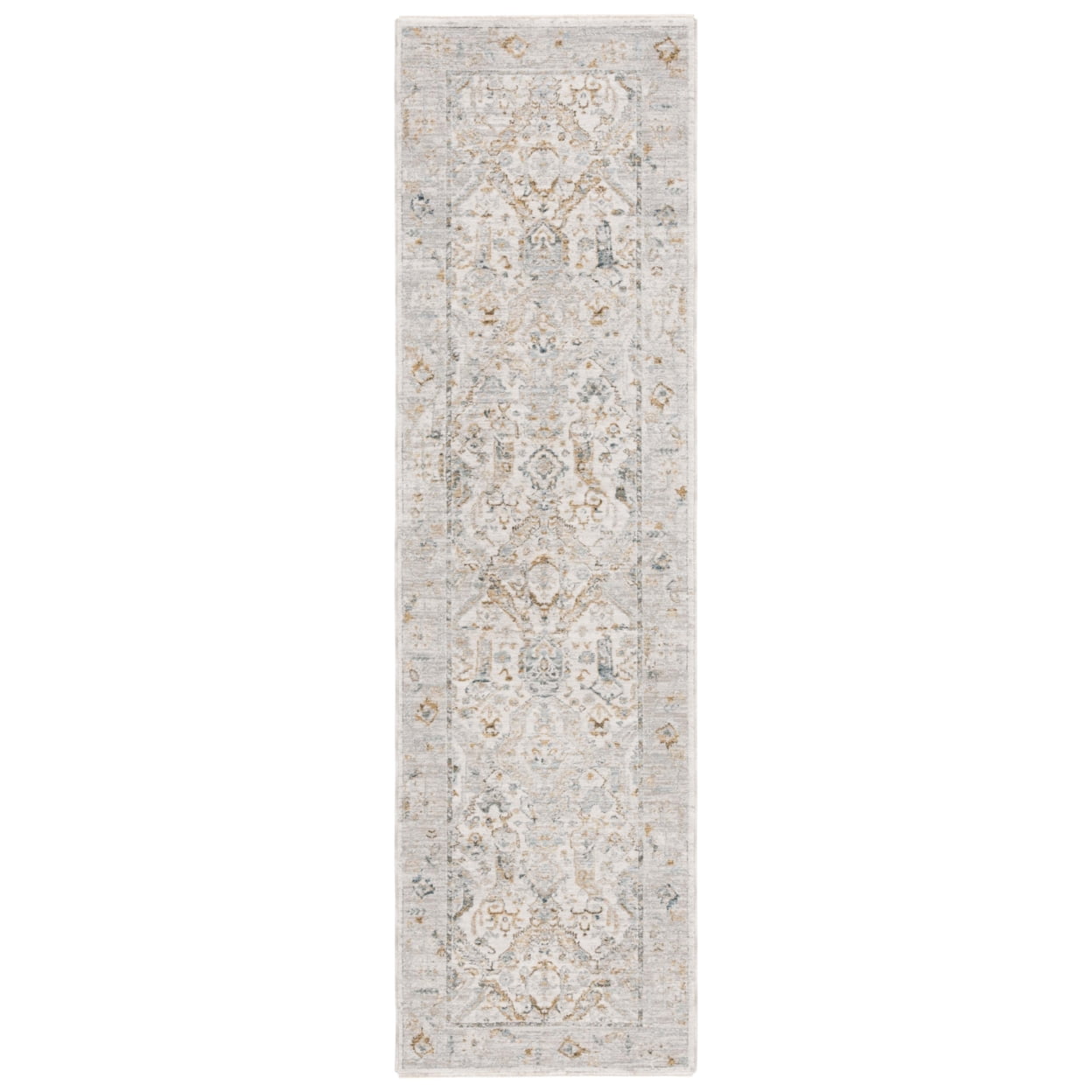 Hamilton HLT100 Power Loomed Runner Rug - Grey/Blue - 2'2"x8' - Safavieh.