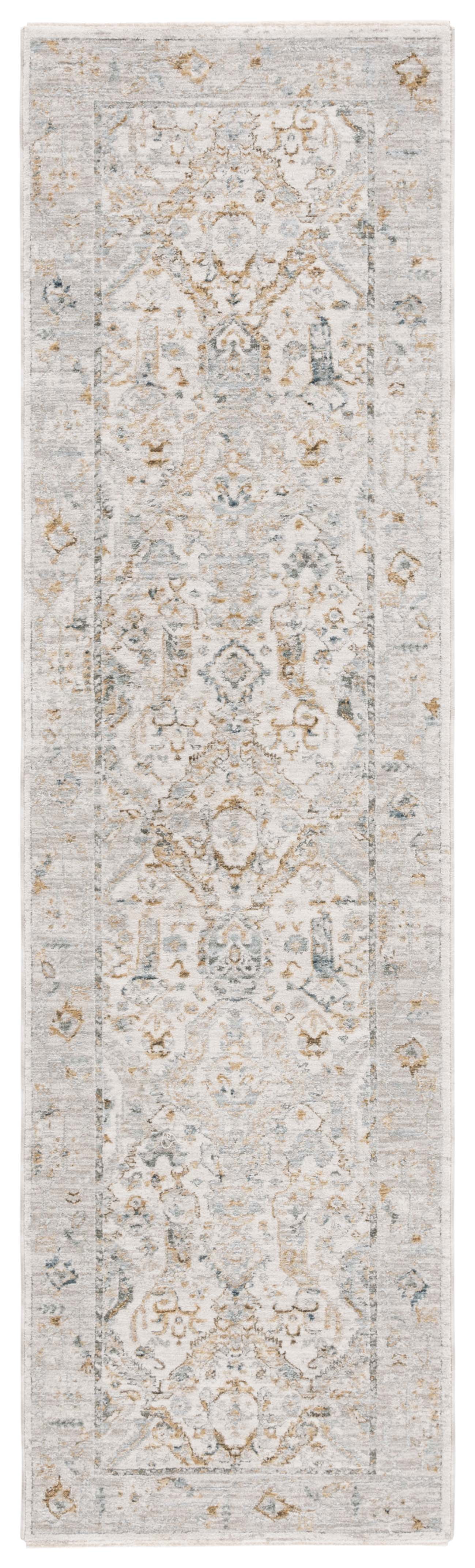 Hamilton HLT100 Power Loomed Runner Rug - Grey/Blue - 2'2"x8' - Safavieh.