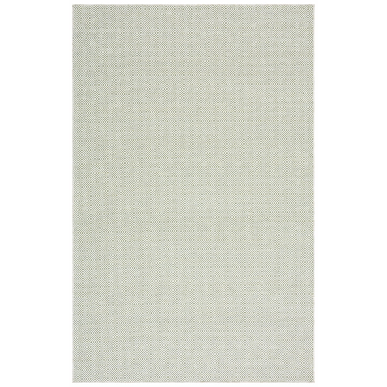 Green Geometric 4' x 6' Indoor/Outdoor Area Rug