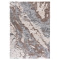 thumbnail image 1 of SAFAVIEH Horizon Konstantinos Abstract Shag Area Rug, Taupe/Blue, 5'3" x 7'7", 1 of 11
