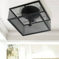 thumbnail image 1 of Safavieh Hagan 2-Light Square Flush Mount, Black, 1 of 5