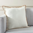 thumbnail image 1 of Safavieh Hallie 20" x 20" Glam Linen Decorative Pillows, White/Rust, 1 of 4