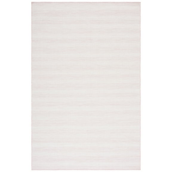 SAFAVIEH Hampton Duana Striped Indoor/Outdoor Area Rug, Light Pink, 6'5" x 6'5" Square