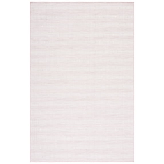 SAFAVIEH Hampton Duana Striped Indoor/Outdoor Area Rug, Light Pink, 6'5" x 6'5" Square