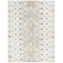 SAFAVIEH Casablanca Regina Moroccan Area Rug, Ivory/Rust, 8' x 10'
