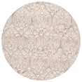 thumbnail image 1 of Safavieh  Hand-Tufted Ebony Melia Modern & Contemporary Wool Rug 6' Round - Beige/Ivory, 1 of 5